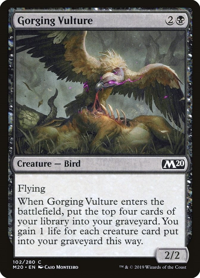 Image for Gorging Vulture (102) [Core Set 2020] - Magic: The Gathering