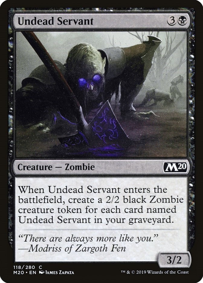 Image for Undead Servant (118) [Core Set 2020] - Magic: The Gathering