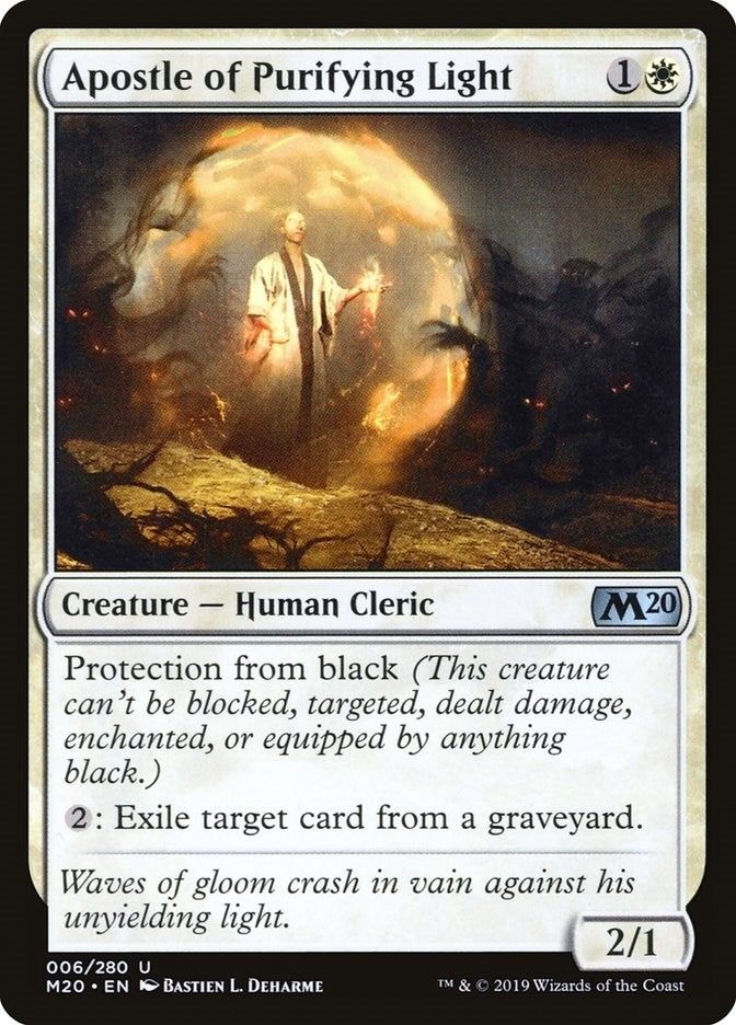 Image for Apostle of Purifying Light (6) [Core Set 2020] - Magic: The Gathering