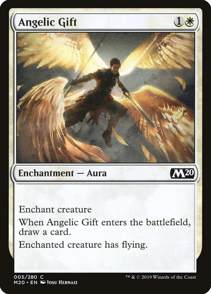 Image for Angelic Gift (5) [Core Set 2020] - Magic: The Gathering