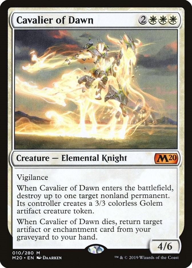 Image for Cavalier of Dawn (10) [Core Set 2020] - Magic: The Gathering