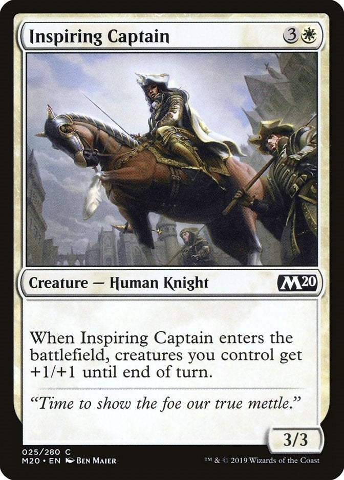 Image for Inspiring Captain (25) [Core Set 2020] - Magic: The Gathering