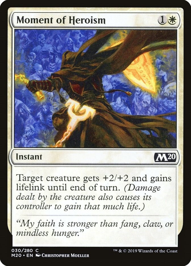 Image for Moment of Heroism (30) [Core Set 2020] - Magic: The Gathering