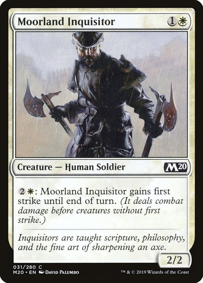 Image for Moorland Inquisitor (31) [Core Set 2020] - Magic: The Gathering