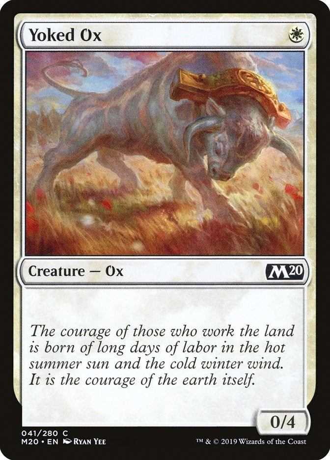 Image for Yoked Ox (41) [Core Set 2020] - Magic: The Gathering