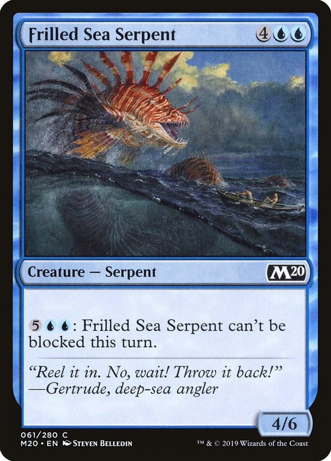 Image for Frilled Sea Serpent (61) [Core Set 2020] - Magic: The Gathering