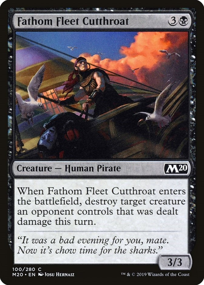 Image for Fathom Fleet Cutthroat (100) [Core Set 2020] - Magic: The Gathering