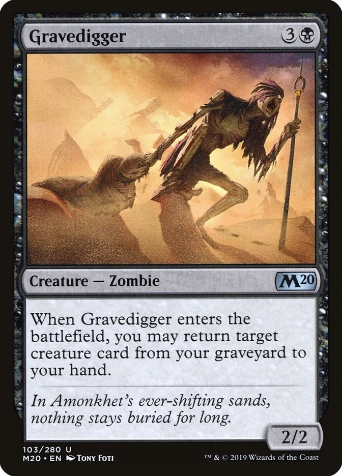 Image for Gravedigger (103) [Core Set 2020] - Magic: The Gathering