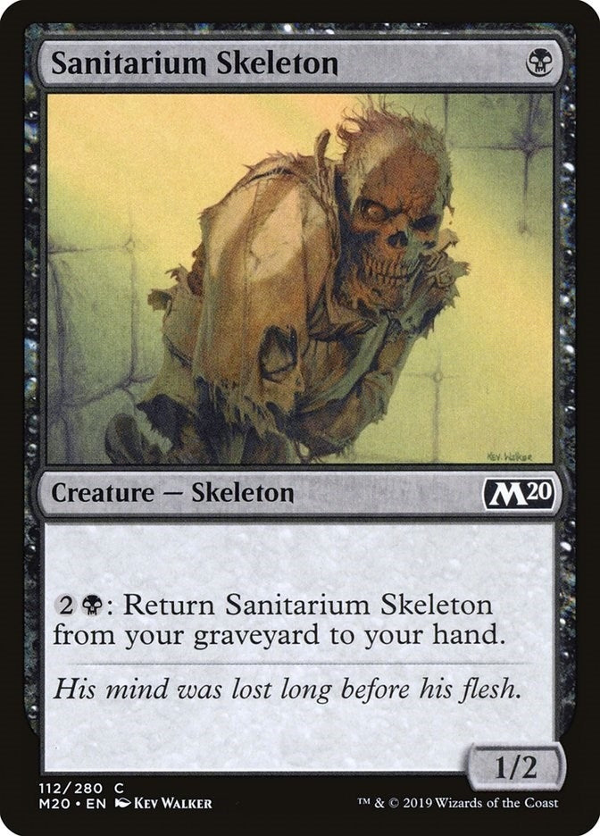 Image for Sanitarium Skeleton (112) [Core Set 2020] - Magic: The Gathering