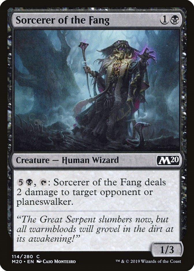 Image for Sorcerer of the Fang (114) [Core Set 2020] - Magic: The Gathering