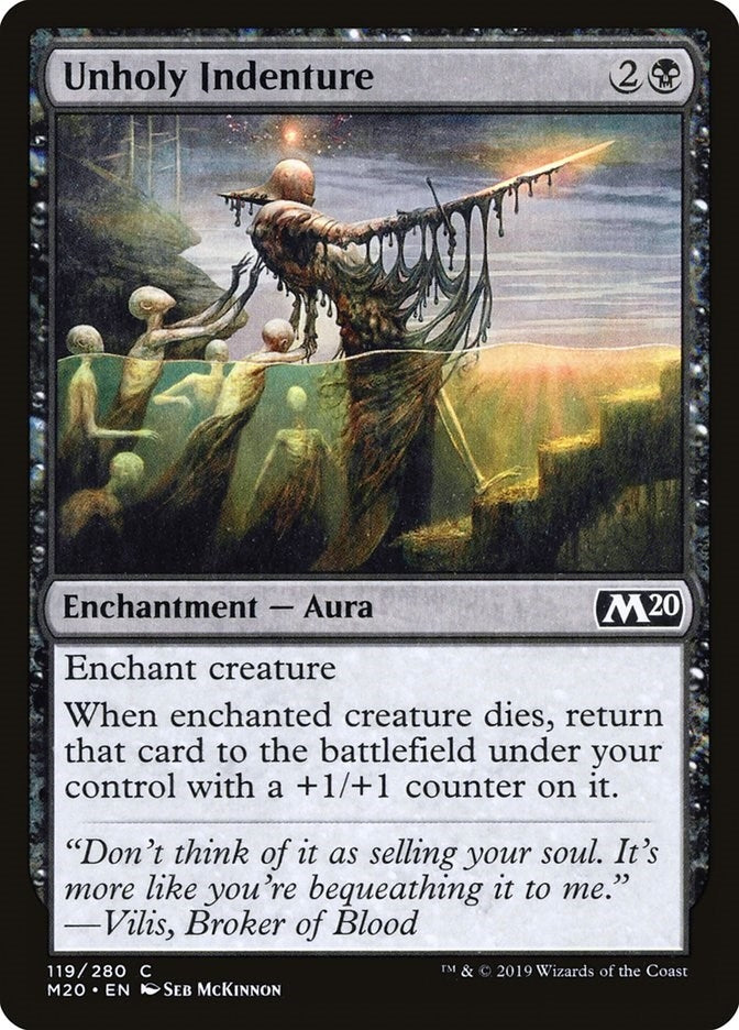 Image for Unholy Indenture (119) [Core Set 2020] - Magic: The Gathering