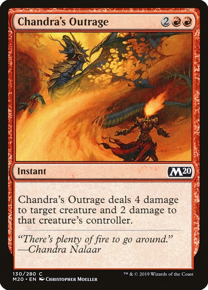 Image for Chandra's Outrage (130) [Core Set 2020] - Magic: The Gathering
