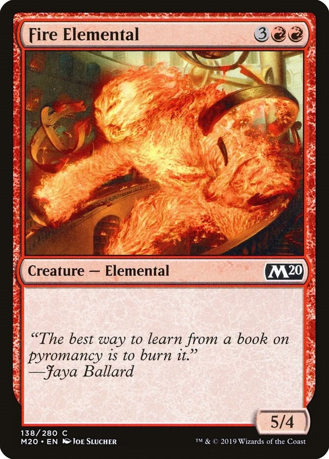 Image for Fire Elemental (138) [Core Set 2020] - Magic: The Gathering
