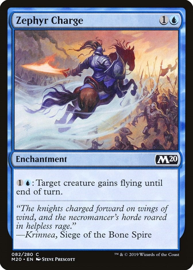 Image for Zephyr Charge (82) [Core Set 2020] - Magic: The Gathering