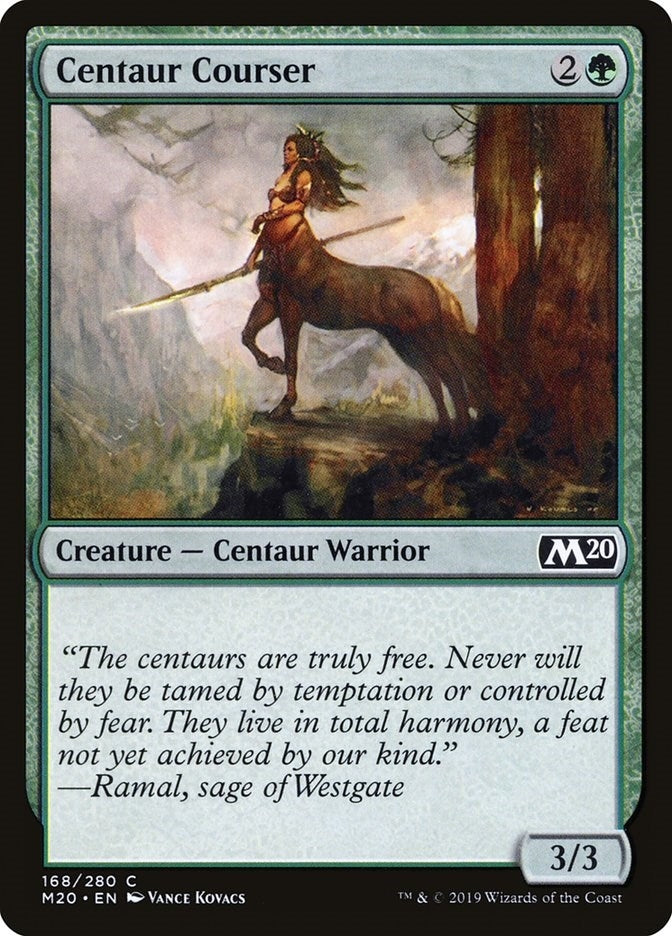 Image for Centaur Courser (168) [Core Set 2020] - Magic: The Gathering