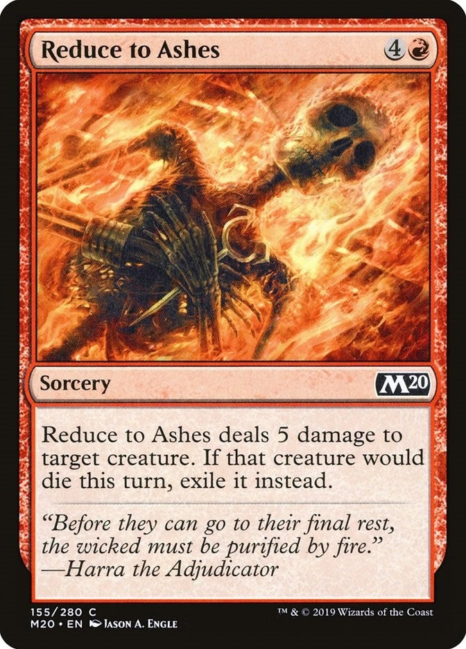 Image for Reduce to Ashes (155) [Core Set 2020] - Magic: The Gathering