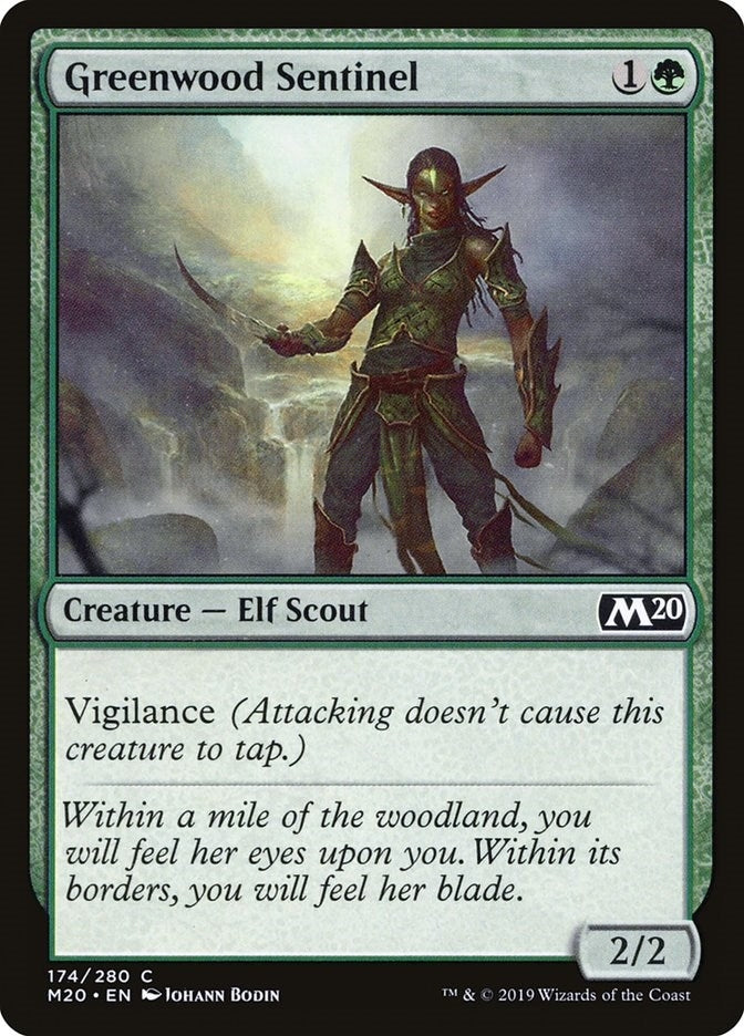 Image for Greenwood Sentinel (174) [Core Set 2020] - Magic: The Gathering