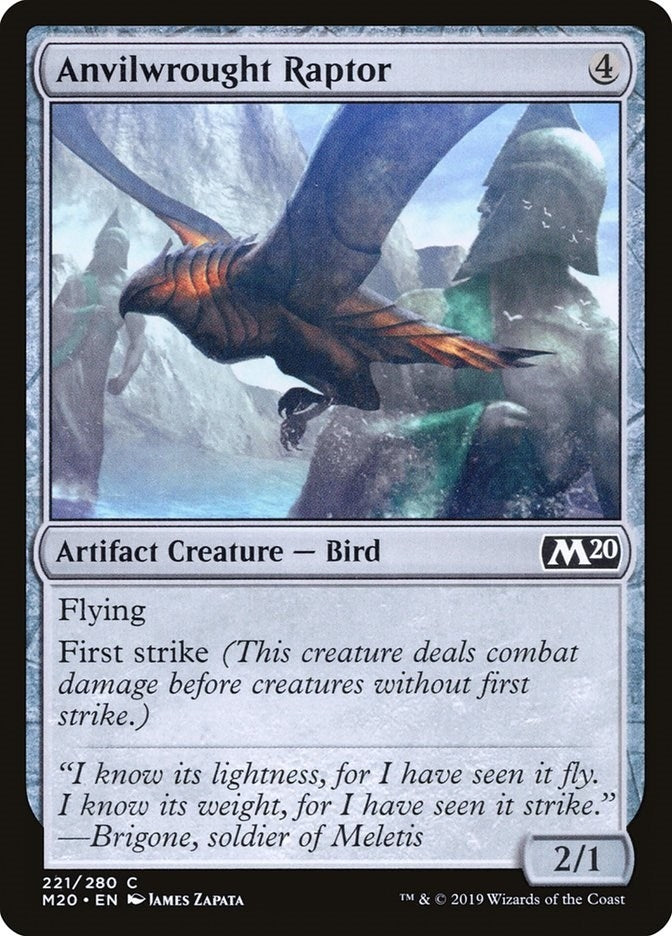 Image for Anvilwrought Raptor (221) [Core Set 2020] - Magic: The Gathering