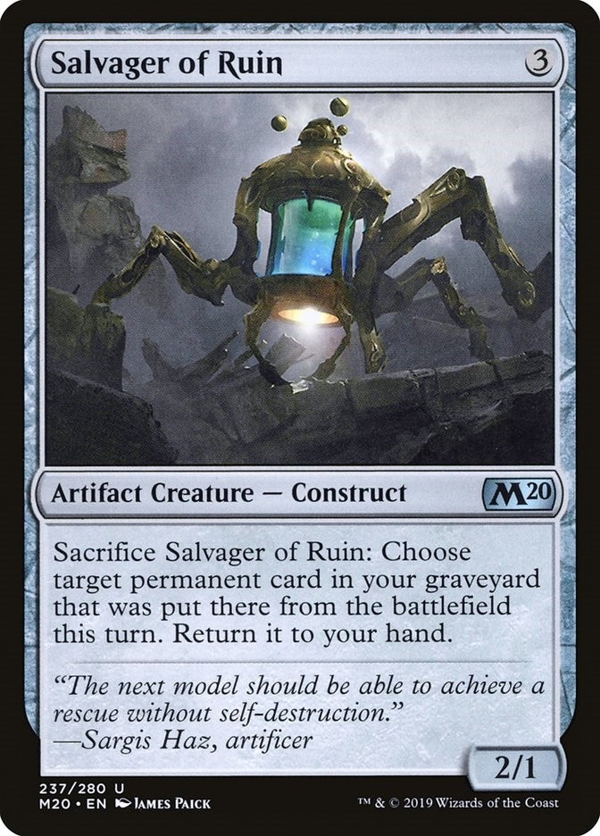 Image for Salvager of Ruin (237) [Core Set 2020] - Magic: The Gathering