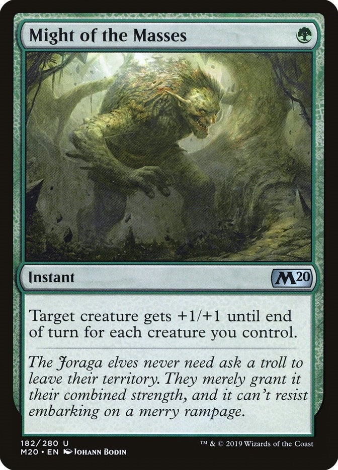 Image for Might of the Masses (182) [Core Set 2020] - Magic: The Gathering