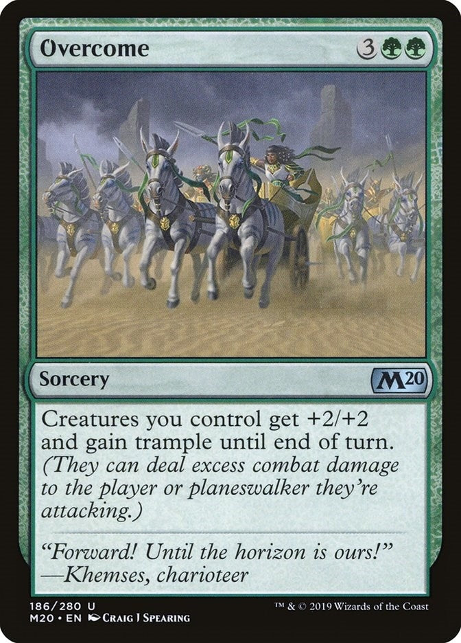 Image for Overcome (186) [Core Set 2020] - Magic: The Gathering