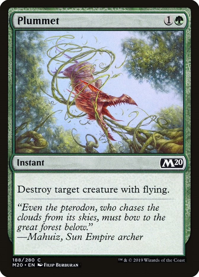 Image for Plummet (188) [Core Set 2020] - Magic: The Gathering