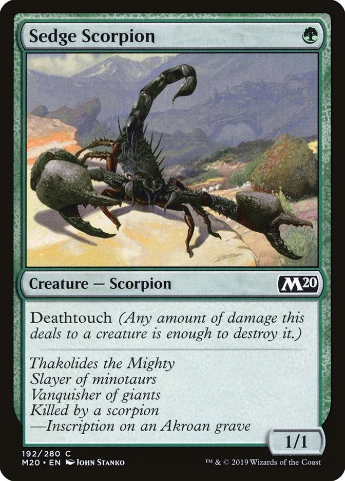 Image for Sedge Scorpion (192) [Core Set 2020] - Magic: The Gathering