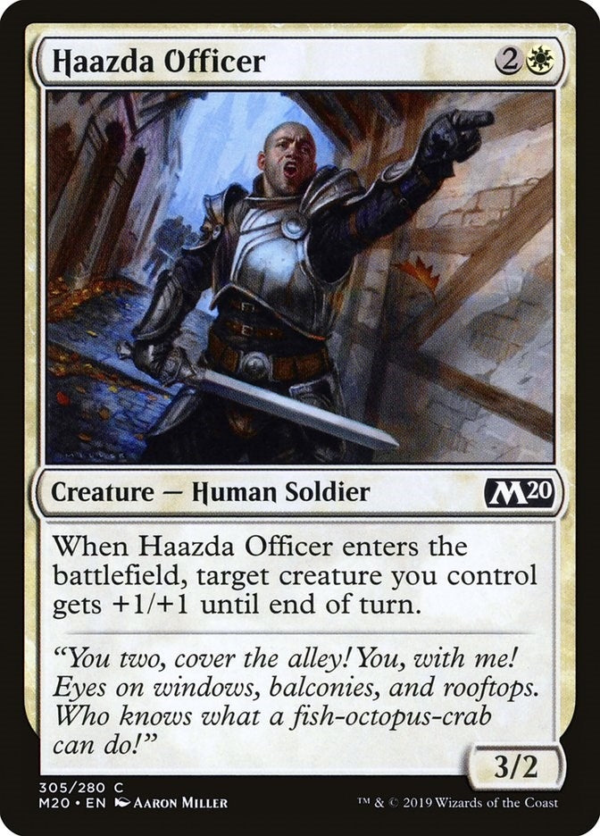 Image for Haazda Officer (305) [Core Set 2020] - Magic: The Gathering