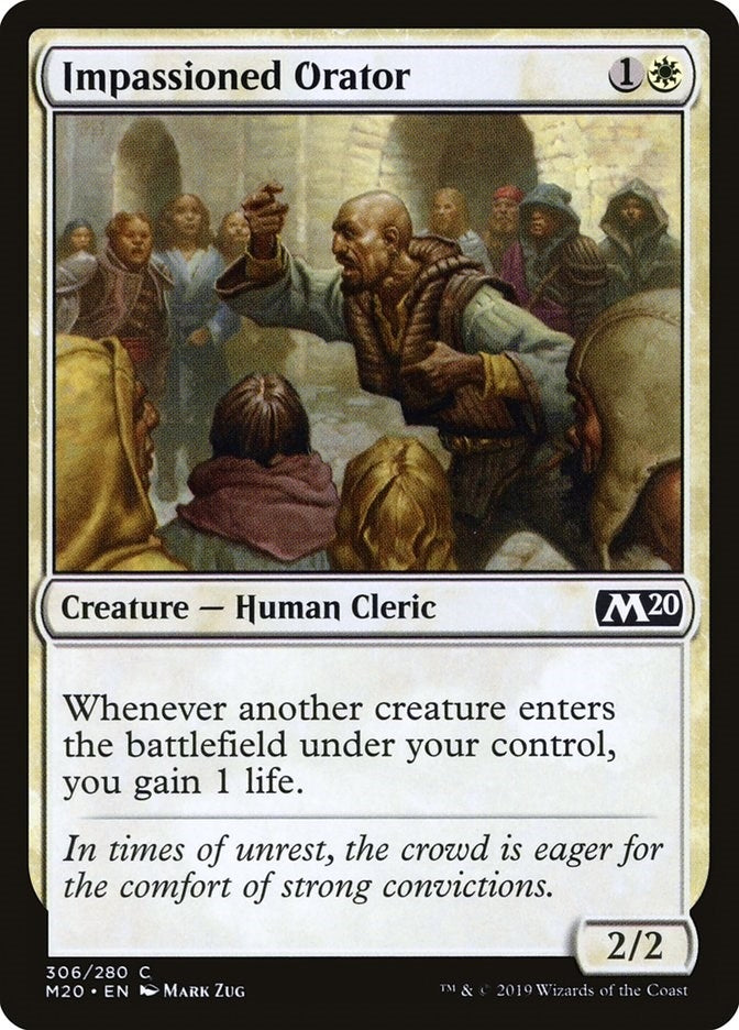 Image for Impassioned Orator (306) [Core Set 2020] - Magic: The Gathering