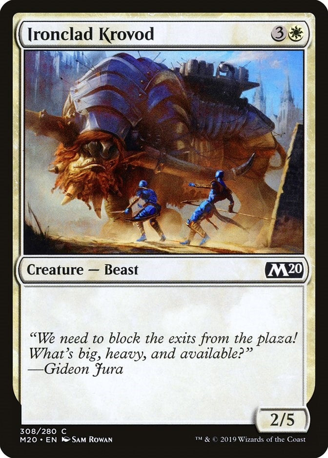 Image for Ironclad Krovod (308) [Core Set 2020] - Magic: The Gathering