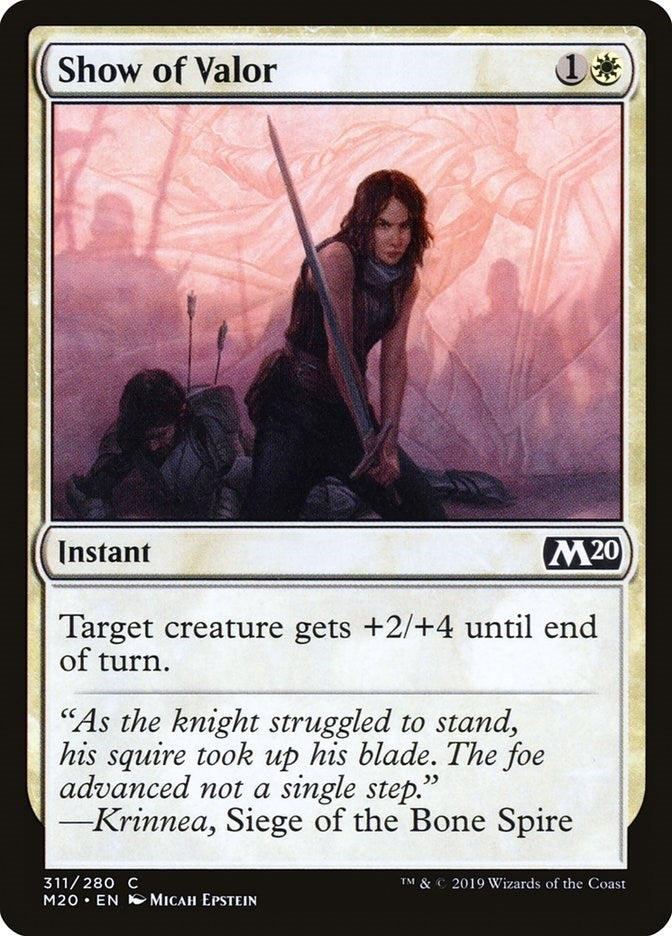 Image for Show of Valor (311) [Core Set 2020] - Magic: The Gathering