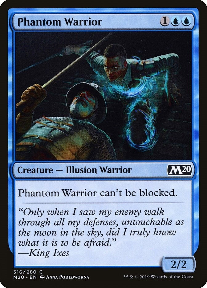Image for Phantom Warrior (316) [Core Set 2020] - Magic: The Gathering