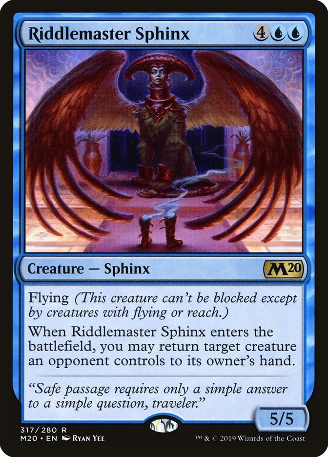 Image for Riddlemaster Sphinx (317) [Core Set 2020] - Magic: The Gathering