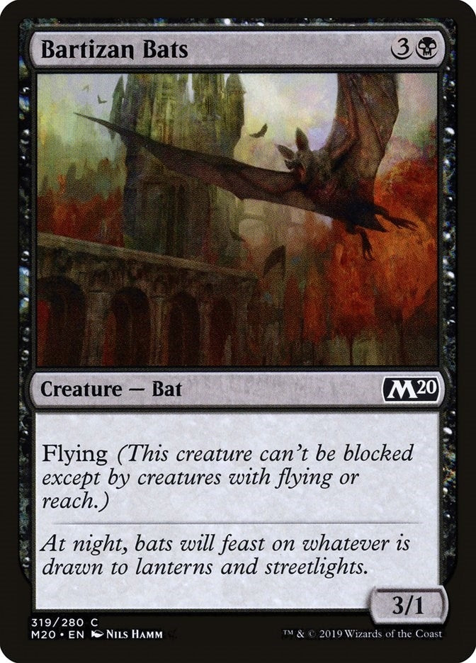 Image for Bartizan Bats (319) [Core Set 2020] - Magic: The Gathering