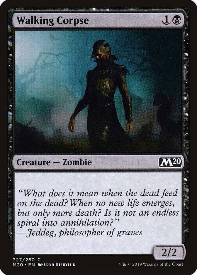 Image for Walking Corpse (327) [Core Set 2020] - Magic: The Gathering