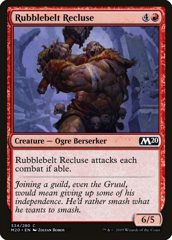 Image for Rubblebelt Recluse (334) [Core Set 2020] - Magic: The Gathering
