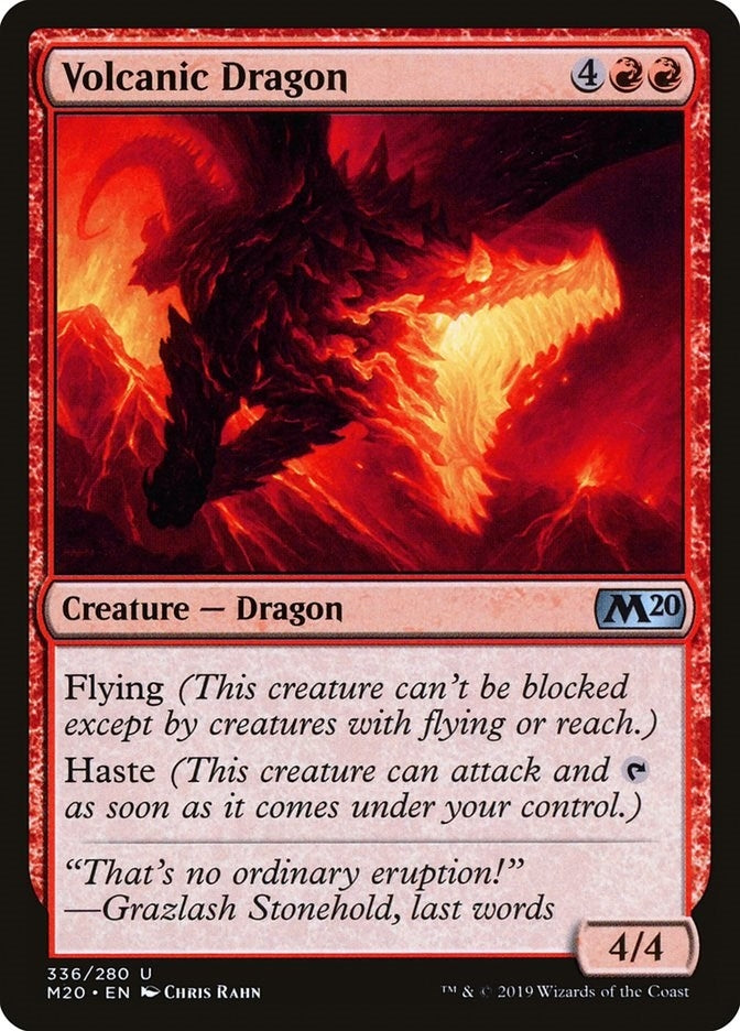 Image for Volcanic Dragon (336) [Core Set 2020] - Magic: The Gathering