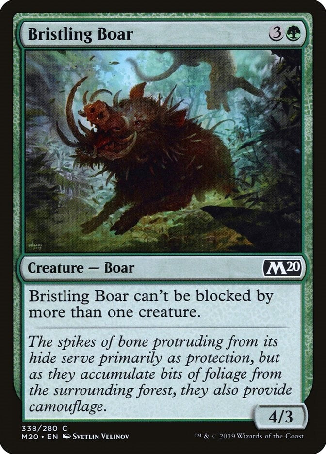 Image for Bristling Boar (338) [Core Set 2020] - Magic: The Gathering