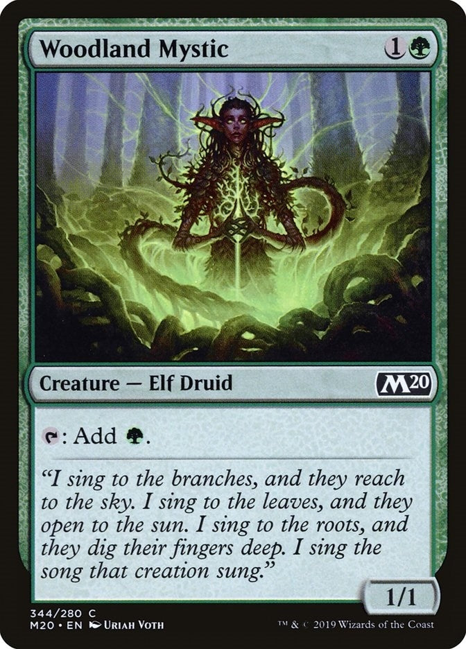 Image for Woodland Mystic (344) [Core Set 2020] - Magic: The Gathering