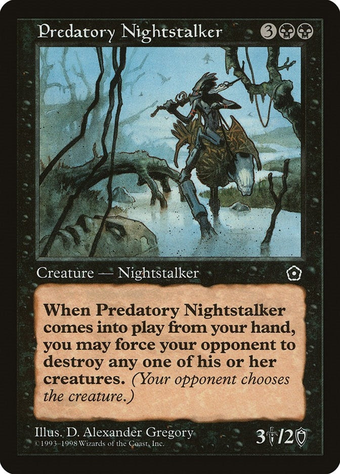 Image for Predatory Nightstalker [Portal Second Age] - Magic: The Gathering