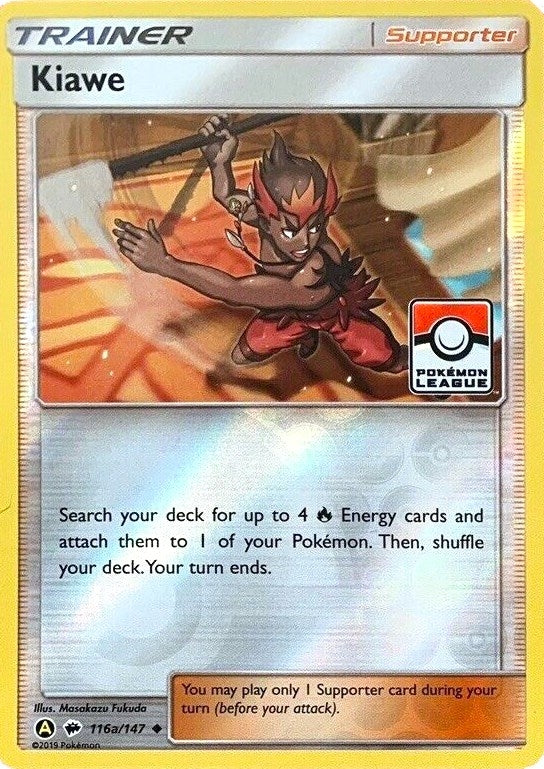 Image for Kiawe - 116a/147 (Pokemon League) (116a/147) [League & Championship Cards] - Pokemon