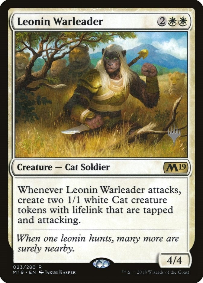 Image for Leonin Warleader (23) [Core Set 2020] - Magic: The Gathering
