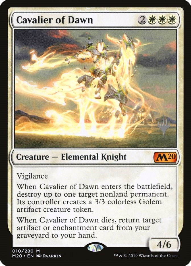 Image for Cavalier of Dawn (10) [Core Set 2020] - Magic: The Gathering