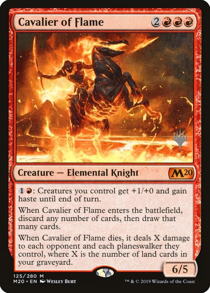 Image for Cavalier of Flame (125) [Core Set 2020] - Magic: The Gathering