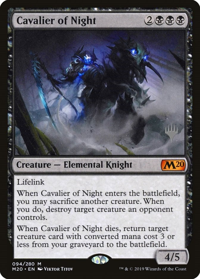Image for Cavalier of Night (94) [Core Set 2020] - Magic: The Gathering