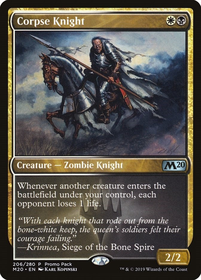 Image for Corpse Knight (206) [Core Set 2020] - Magic: The Gathering