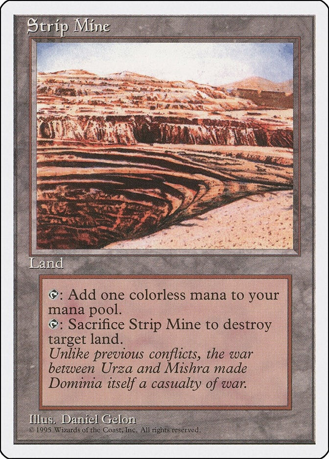 Image for Strip Mine (189) [Fourth Edition] - Magic: The Gathering