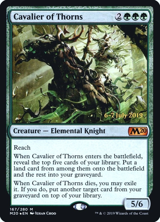 Image for Cavalier of Thorns (167) [Prerelease Cards] - Magic: The Gathering