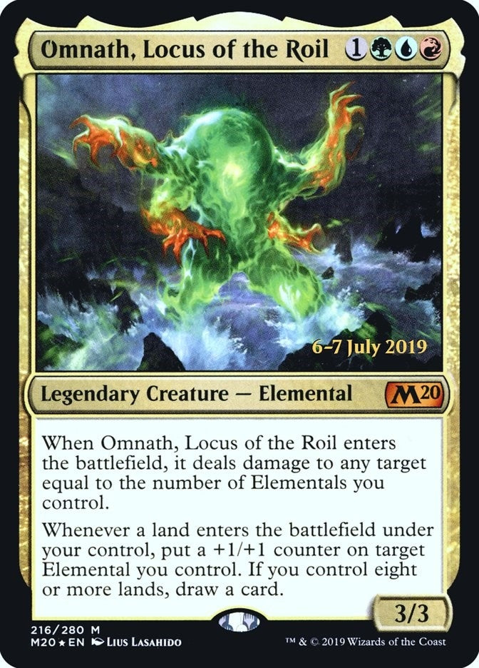 Image for Omnath, Locus of the Roil (216) [Prerelease Cards] - Magic: The Gathering