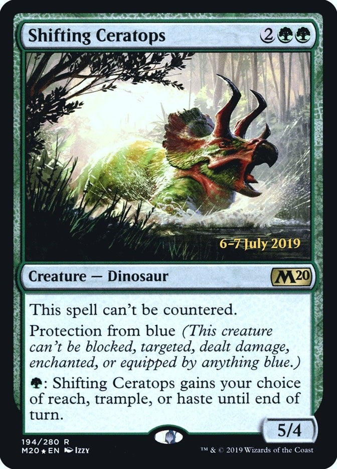 Image for Shifting Ceratops (194) [Prerelease Cards] - Magic: The Gathering